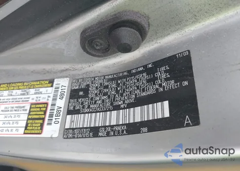 2010 Toyota Sienna Ce z USA, uszkodzony, nr VIN 5TDKK4CC7AS337215